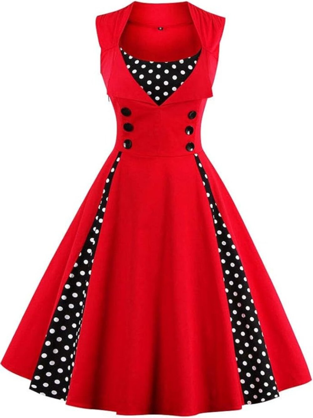 2XL Vintage Polka Dot 1950s Rockabilly Halter Audrey Dress Retro 2148L Z18
